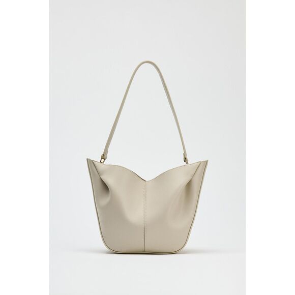 Zara Gathered Shopper Bag (Sold Out) - Picture 2 of 4